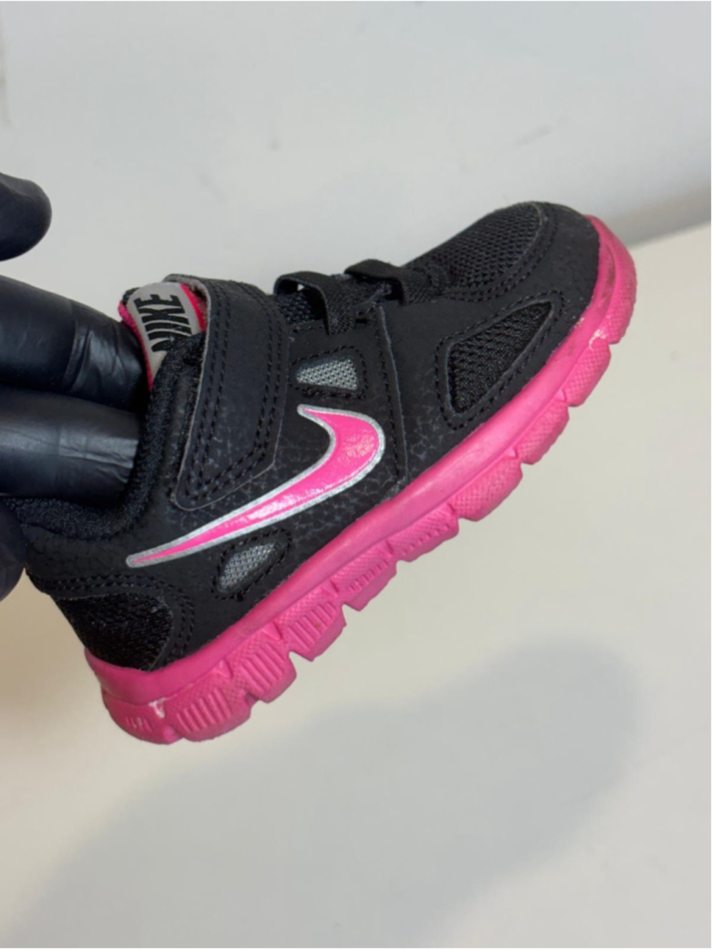 Nike Flex Supreme TR 2 Black Pink Toddler Size 6C 598875-001 #F